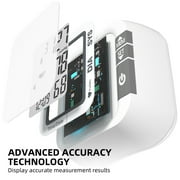 Wrist Blood Pressure Monitor for Home Use, Large LCD Display, 99 x 2‑User Memory, Carrying Case & Batteries Included