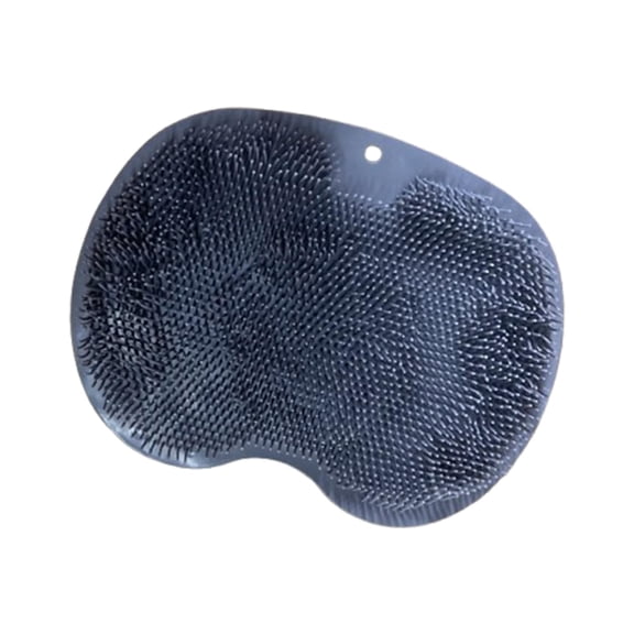 Nazarian's Wall-mounted Silicone Shower Foot Scrubber - Back Scrubber for Shower Perfect for Feet & Body - Soft Bristles Shower Mat - Bathroom Scrubber with Bean Shape Design