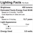 thumbnail image 4 of Bombillas LED GE Relax equivalentes a 40 W, 2700 K, A19, paquete de 8, 4 of 4