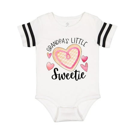

Inktastic Grandpa s Little Sweetie with Pink Heart Cookie Gift Baby Boy or Baby Girl Bodysuit