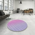 thumbnail image 3 of Ahgly Company Indoor Square Patterned Mauve Purple Novelty Area Rugs, 6' Square, 3 of 6