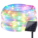 thumbnail image 1 of Luz de cuerda solar, 32,8 pies/10 M 100 LED Cadena de luz de tubo para jardín, patio, camino, cerca, escalera, patio trasero, 1 of 5