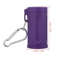 thumbnail image 4 of REGALWOVEN Portable Silicon Smokeless Windproof Ashtray with Keychain Lid for Car , Purple, 4 of 7