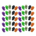 thumbnail image 1 of SHISUYAN 50Pcs Skeletons for Halloween Assorted Color Mini Skulls 2.1x1.3x1.3in, 1 of 8