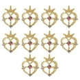 thumbnail image 6 of huanledash 10Pcs Nail Art Rhinestone Shining Manicure Decoration DIY Diverse Styles 3D Crown Heart Nail Charm Nail Salon Accessories, 6 of 8