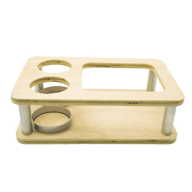 Desktop Ornament Wood Crafted Mini Sofa Bar with Snack Bowl Tray Holder - Unique Desktop for Home and Slim Sofa Storage Rack and Side Table Stand