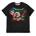 thumbnail image 5 of LAOLIUSN Men's American Flag Eagle T-Shirt, 3D Patriotic Graphic Tee, S-4XL, S-4XL, 5 of 7