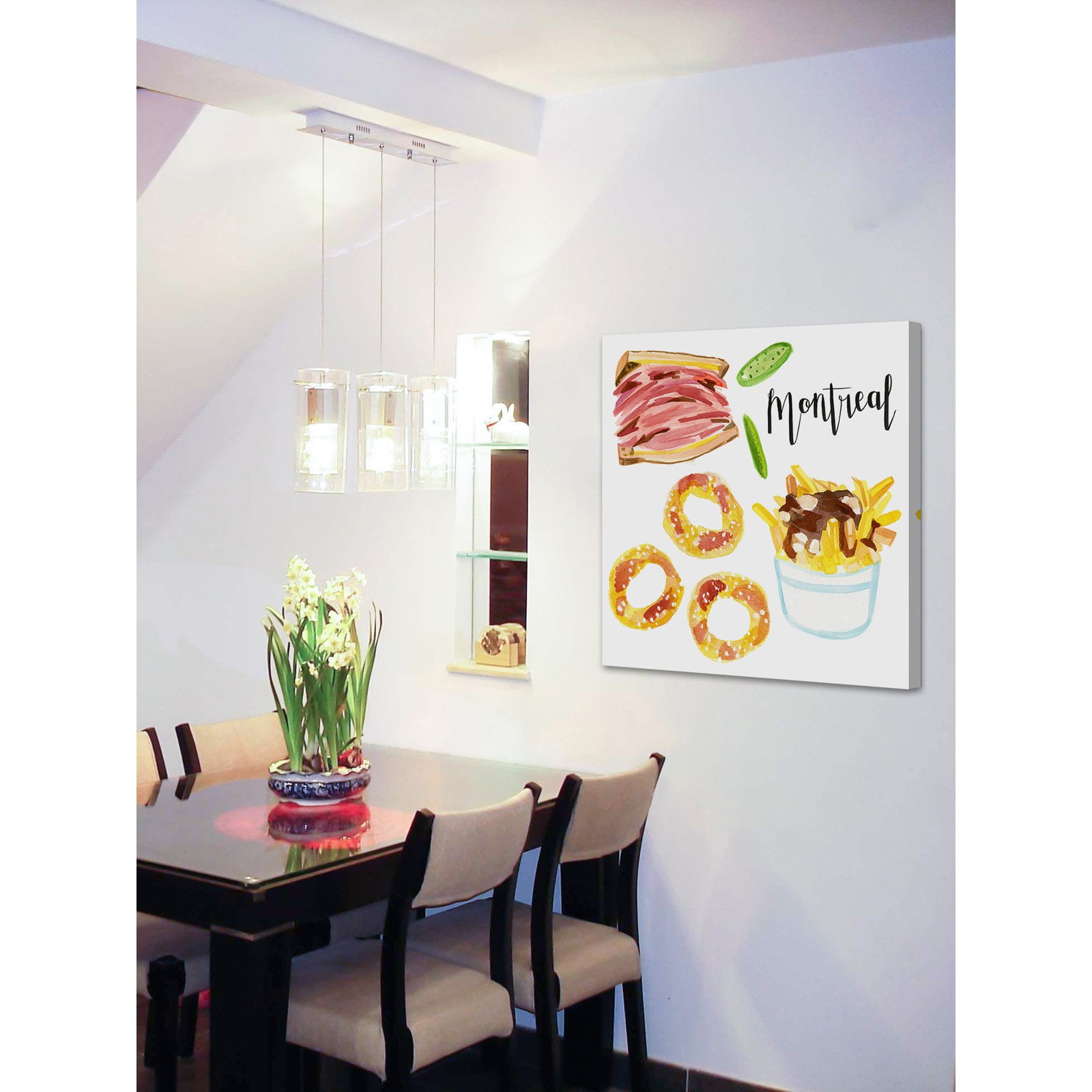 Marmont Hill 'Montreal Eats' by Molly Rosner Painting Print on Wrapped Canvas