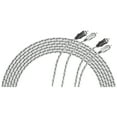 thumbnail image 4 of Scosche A12C4-WM1SD 12ft High-Quality 2-Channel Twisted RCA Interconnect Audio Cables Black/Clear, 4 of 7