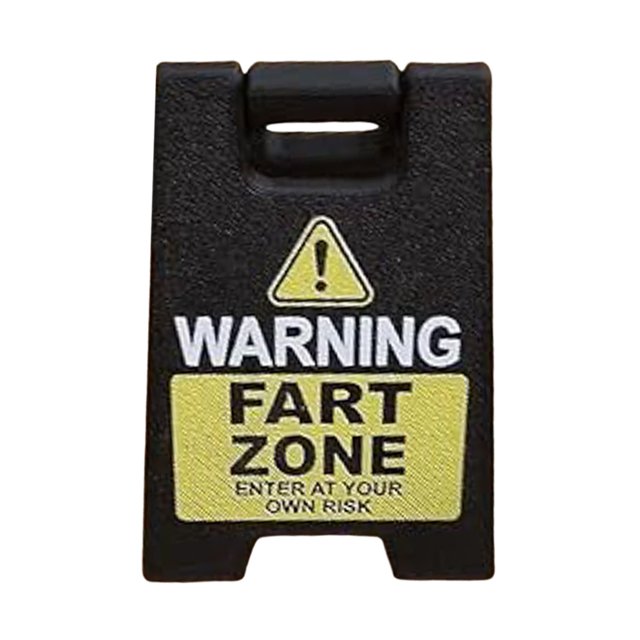 Funny Desk Hazard Caution Sign Funny Desk Decoration 3D Printed Caution Sign Novelty Humorous Warning Sign Mini Desk Hazard Warning Sign