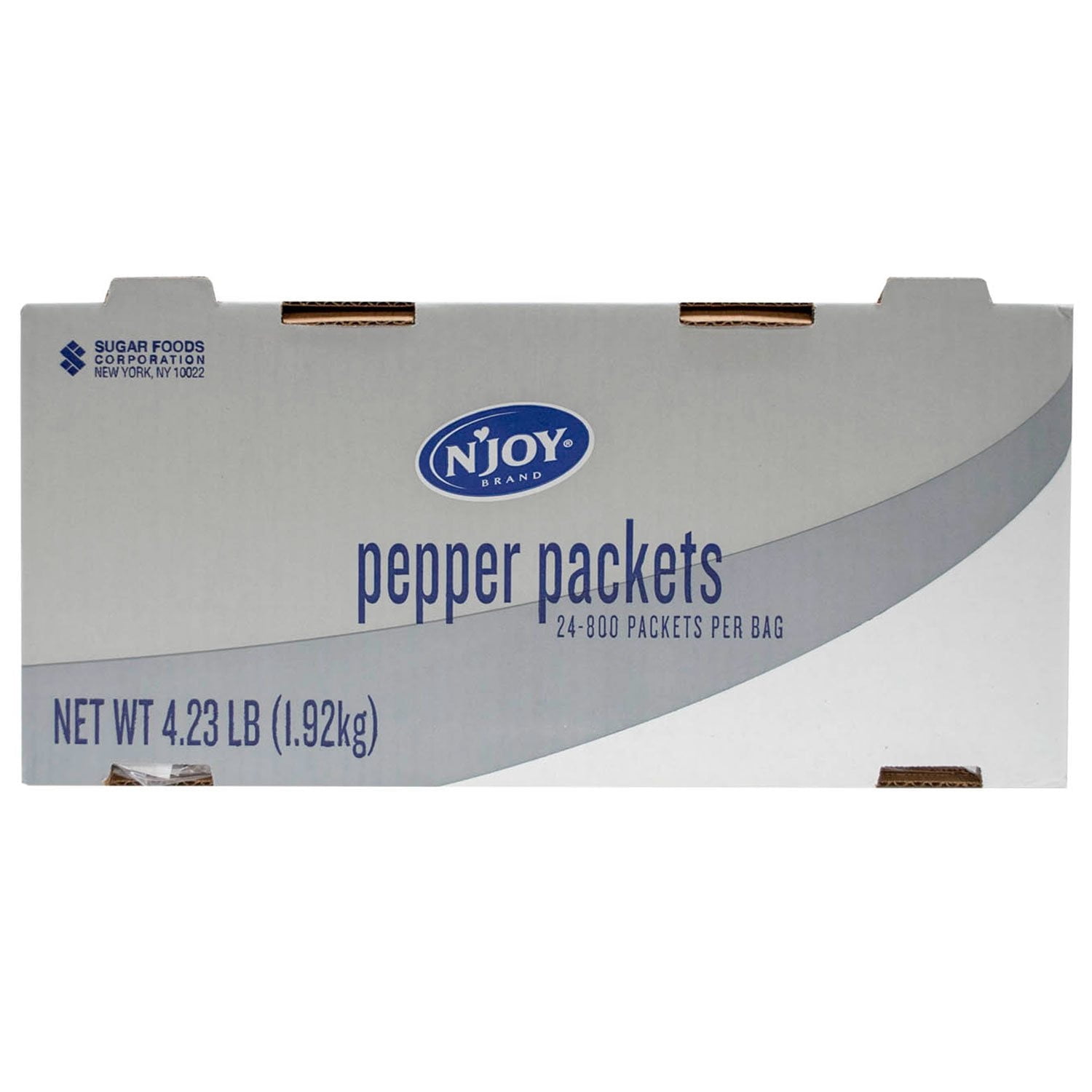 N’Joy Black Pepper Packets, 800 Count with Bowl