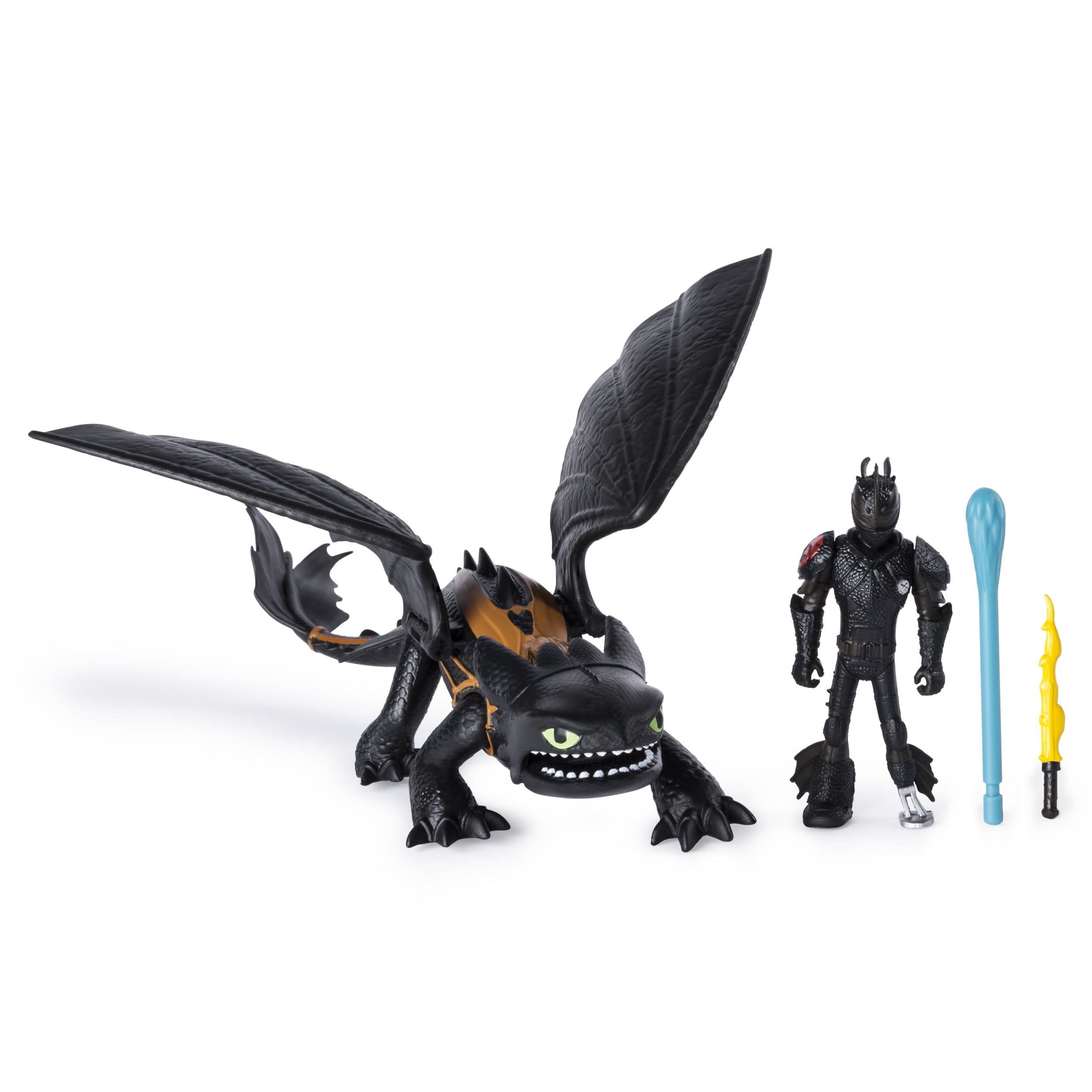 DreamWorks How to Train Your Dragon Toothless and Hiccup Armored Viking Figure 