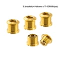 thumbnail image 4 of Soidarity Tornillo de aleación para bicicletas de 4 piezas, tornillos universales para fijación de bicicletas, tornillos de rueda de cadena, piezas de Ciclismo Tipo 7 Soidarity OD025072-07, 4 of 6