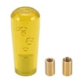 thumbnail image 1 of Perillas de cambio de cristal cilíndricas de ofertas únicas, perilla de cambio universal de acrílico para vehículos automáticos y manuales con 2 adaptadores, 1 juego, amarillo, 10 cm, 1 of 6