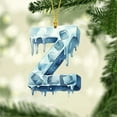 thumbnail image 2 of JeashCHAT 26 Initial Letter Christmas Ornaments, Personalized Christmas Initial Ornaments Acrylic Pendant Christmas Tree Hanging Decorations Xmas Gifts, 2 of 7