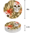 thumbnail image 1 of RYLABLUE Ensemble de 4 sous-Verres Ronds pour Boissons, Absorbants en Céramique avec Base en Liège pour Décoration de Table Basse de Cuisine Maison, 1 of 5