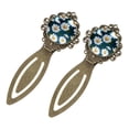 thumbnail image 2 of Daisy Vintage Copper-Colored Lace Bookmarks - Set of 2 Stainless Steel Book Markers for Reading Accessories and Gifts, 2 of 5
