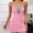 Pink, variant on CQXIDFH Women Lace V-Neck Slip Nightgown Floral Lace Spaghetti Strap Sleep Dress, Soft Mini Chemise Lounge Dress for Bedroom Honeymoon Date Night Wear, Sizes S-XL Red