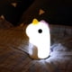 thumbnail image 3 of Luz de noche de unicornio para niños, lindo despertador, regalos de unicornio para niñas, cosas kawaii, lámpara portátil de silicona recargable para niños, regalo de cumpleaños para bebé, niño, dormit, 3 of 5