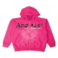 thumbnail image 1 of Spider Web Print Women‘s Zip Hoodies with Long Sleeves and Oversized Fit, 1 of 4