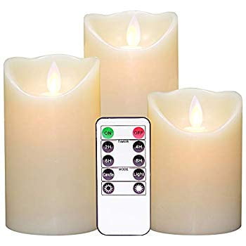 candles wick flameless moving flickering wicked drip timer operated pillar unscented flame realistic remote warm battery decoration led control