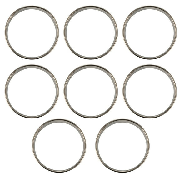 Round Mold Mousse Circle Ring Moulds Kitchen Tools Cutter Baking Cookie Cutters Stainless Steel 8 Pcs