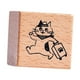 thumbnail image 2 of Sellos de gato para niños, sello cuadrado pequeño en bloque de madera, animal dulce para tarjeta Viajar, 2 of 9