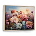 thumbnail image 2 of Designart "Charming Zinnias In The Countryside II" Zinnias Floater Framed Wall Decor, 2 of 5