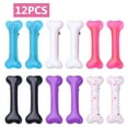 thumbnail image 3 of 12pcs 6 Colors Resin Dog Bone Hair Clips Metal Alligator Hairclips Bones Hairpins Barrette for Women Girls Halloween Christmas Cosplay Costume Party Hair Accessories, 3 of 9