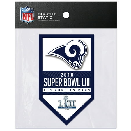 - Los Angeles Rams Sparo Super Bowl LIII Bound Die Cut Static Cling Decal - No Size
