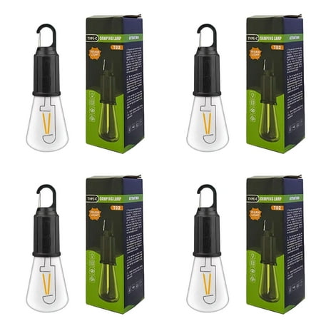 

iju7gthy Outdoor Camping Hanging Type C Charging Bulb Light New LED Bulb Home Emergency Lamp Camping Lamp Tungsten Wire Charging Camping Tent Lamp *4PCS