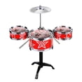 thumbnail image 2 of Kids Drum Kits Mini Drum Set CUTICAT Tambor de simulación Rojo, 2 of 8