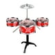 thumbnail image 2 of Juego de batería de jazz para niños, simulación de instrumentos para niños pequeños, juguete musical de desarrollo Rojo, 2 of 9