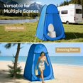 thumbnail image 5 of Pop Up Camping Shower Tent Blue Spacious: 6'3" H, 47.2" W Portable Changing Dressing Room, 5 of 8