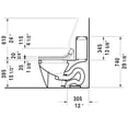 thumbnail image 7 of Duravit 2133010005 375 x 715 mm Starck 2 Toilet - White, 7 of 7