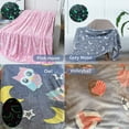 thumbnail image 2 of Amdohai Super Soft Fuzzy Throw Blanket with Glowing Patterns Cozy Plush, 2 of 7