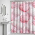thumbnail image 6 of Coastal Light Bathroom Shower Curtain, Pink Seashell Ocean Beach Summer Waterproof Washable Soft Bath Curtain for Bathtub Decor with 12 Hooks&Grommet, 48x72 Inch, 6 of 9