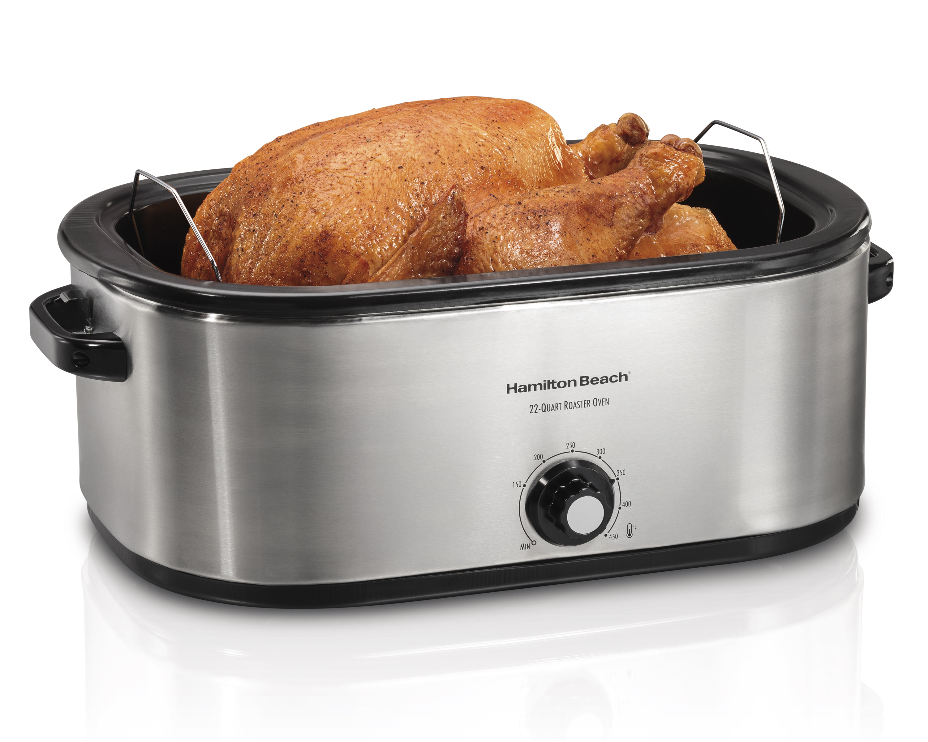 Steel Electric Hamilton Beach 28 Lb 22 Quart Oven Turkey Roaster Cooker