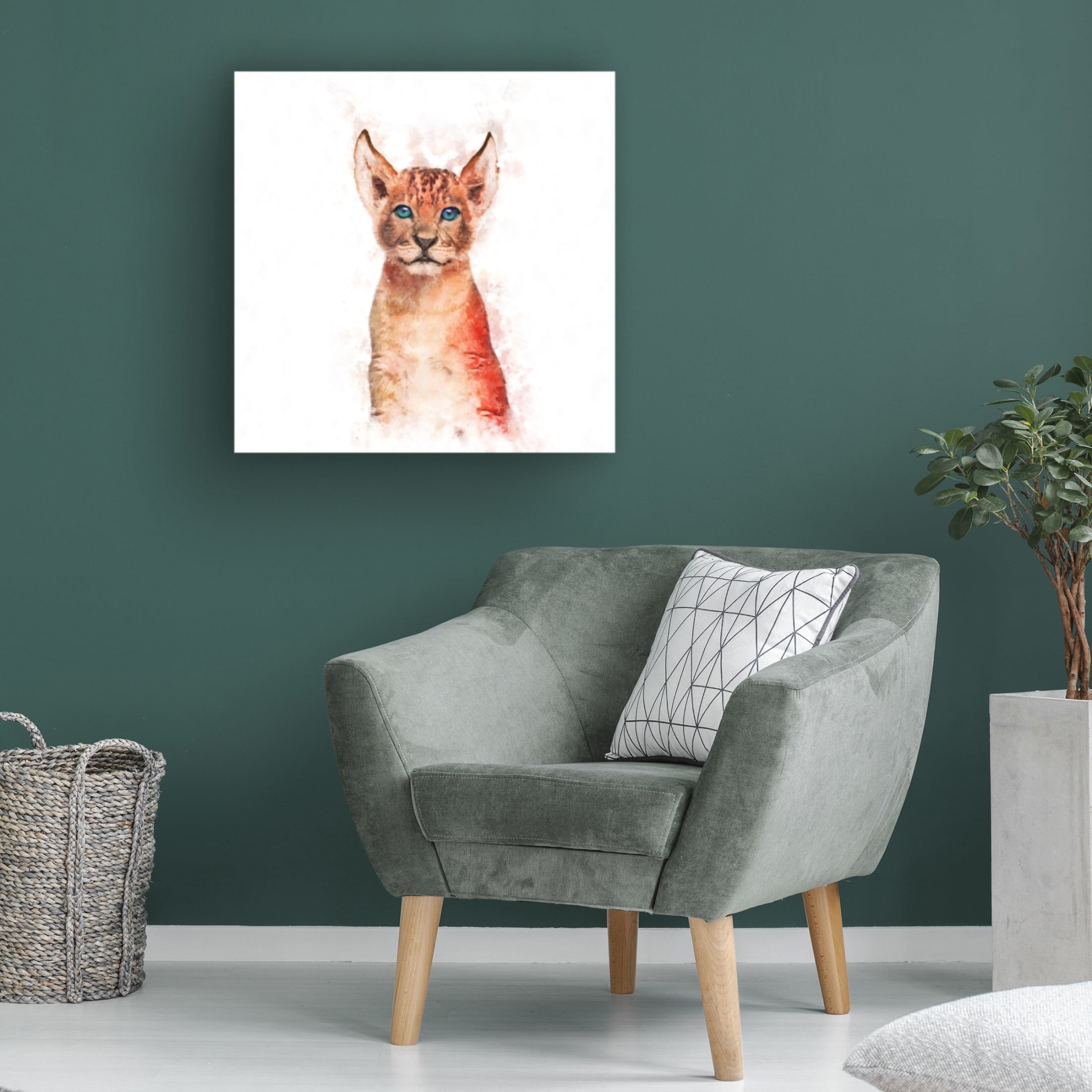 Trademark Fine Art Emel Tunaboylu Baby Lion Canvas Wall Art