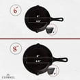 thumbnail image 3 of Pre-Seasoned Cast Iron Skillet 4-Piece Chef Set (6-Inch 8-Inch 10-Inch 12-Inch) Oven Safe Cookware - 4 Heat-Resistant Holders - Indoor and Outdoor Use - Grill, Stovetop, Induction Safe, 3 of 7