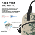 thumbnail image 6 of Herdesigns Eucalyptus Leaves Insulated Lunch Bag for Women Men Adults Large Reusable Lunch Box Leakproof Portable Cooler Tote Bags with Adjustable Shoulder Strap, 6 of 7