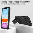 thumbnail image 6 of for iPhone 11 Case with Slide Camera Cover, ArmourSilicone TPU Bumper Tough PC Cover with Bulit in Kickstand, Military Shockproof Absorption Protective Cell Phone Case for iPhone 11 Black, 6 of 14