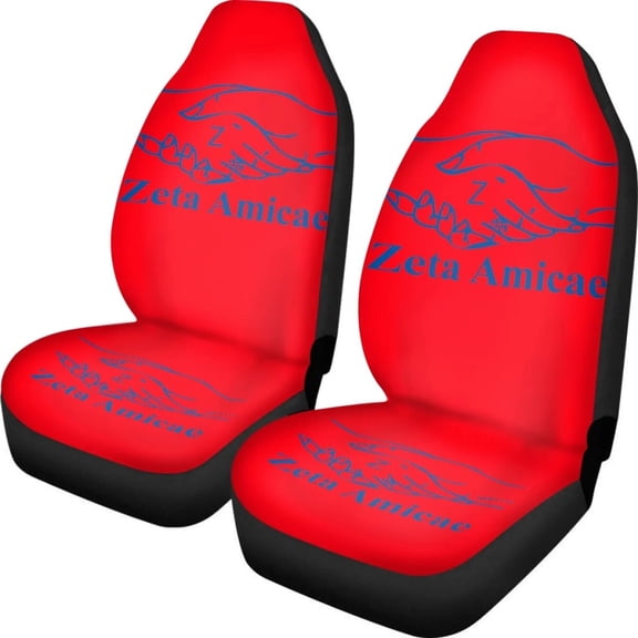 Zeta Amicae Amicae Car Seat Covers for Women Interior Set of 2Pcs Universal Vehicles Front Seat Covers Comfortable Non-skid