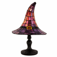 thumbnail image 3 of 2026 Stained Glass Witch Hat Table Lamp, Colorful Gothic Halloween Décor with Purple & Orange Panels for Seasonal Accent Lighting & Display, 3 of 8