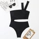 thumbnail image 5 of Bikini de color sólido para mujer Traje de baño dividido Conjunto de ropa de playa Fridja nalpqowj57615, 5 of 5