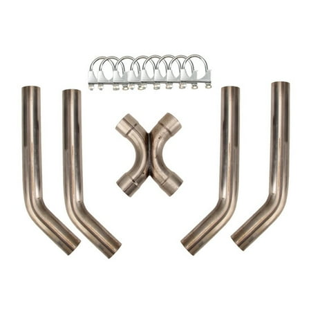 - Universal Dual Exhaust Mandrel X-Pipe Balance Tube Kit, 2-1/2 Inch