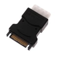 thumbnail image 4 of IDE de → Conector Convertidor Adaptador de Corriente de 15 pines Conveniencia de Intercambiabilidad Soledad Convertidor de potencia SATA ABS, 4 of 8