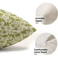 thumbnail image 3 of Vintage Flower Pillow Covers 18x18 Set of 2 Rustic Cute Small Floral Black Brown Old Style Decorative Throw Pillows Outdoor PillowCase Farmhouse Linen Cushion Case Decor for Home Sofa Couch Bed, 3 of 6