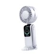 thumbnail image 3 of Ventilador de mano pequeño 100 Velocidad ajustable plegable Bajo ruido con pantalla LED Ventilador portátil para campamento de cocina Interior al aire, 3 of 8