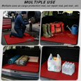 thumbnail image 3 of HUISEFOR Solid Red Car Trunk Mat 29" x 39", Universal Cargo Liner Scratchproof, Easy to Clean Fits Most Cars and SUVs, 3 of 7
